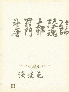 斗罗大陆2绝世唐门邪魂师