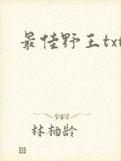 最佳野王txt封面