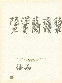 陆泽苏瑶的小说免费阅读最新章节封面