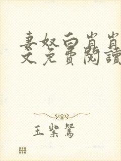 妻奴白肖肖类全文免费阅读笔趣阁