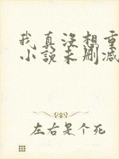 我真没想重生啊小说未删减在线看封面