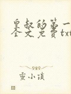 皇叔的第一宠妃全文免费txt