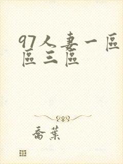 97人妻一区二区三区