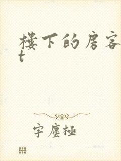 楼下的房客txt封面