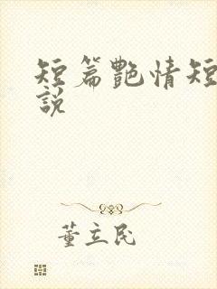 短篇艳情短篇小说封面