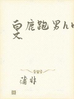 白鹿跑男h肉黄文