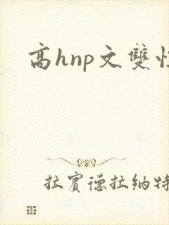 高hnp文双性