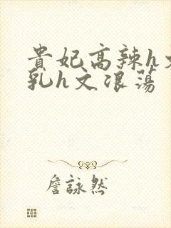 贵妃高辣h文乱乳h文浪荡