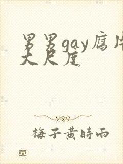 男男gay腐片大尺度