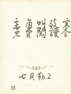 主角叫苏寒小说免费阅读全文