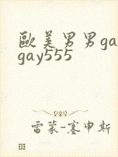 欧美男男gaygay555
