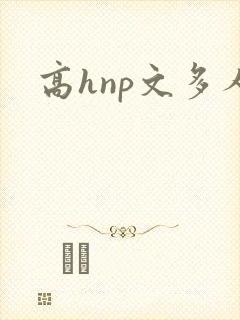高hnp文多人