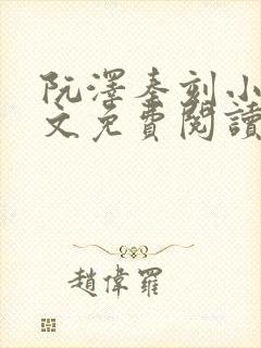 阮泽秦刻小说全文免费阅读最新章节封面