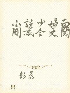 小说少妇白洁无删减全文阅读封面