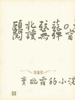 顾北弦苏o免费阅读无弹窗笔趣阁