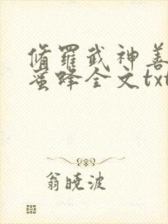 修罗武神善良的蜜蜂全文txt