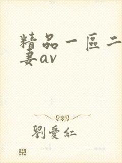 精品一区二区人妻av