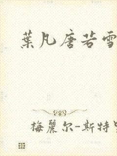 叶凡唐若雪更新