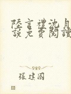 陆言礼沈月慈小说免费阅读最新章节