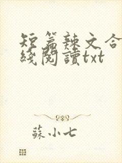 短篇辣文合集在线阅读txt