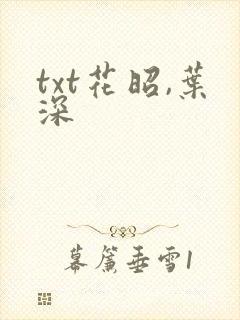 txt花昭,叶深