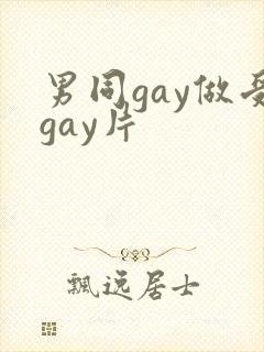 男同gay做受gay片