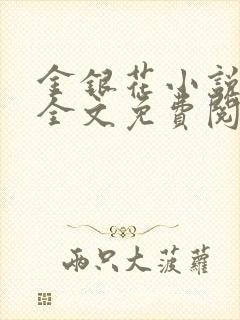 金银花小说在线全文免费阅读