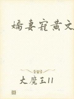 娇妻宠黄文