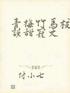 青梅竹马校园小说甜宠文封面