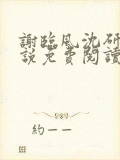 谢临风沈研卿小说免费阅读最新章节封面