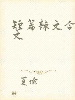 短篇辣文合集h文