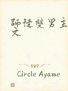 师徒双男主高干文封面