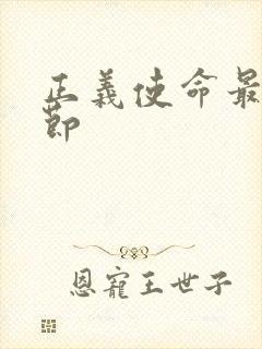 正义使命最新章节