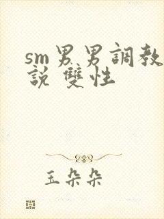 sm男男调教小说 双性