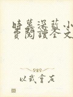 时慕深蓝小棠免费阅读全文