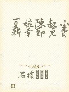 夏婉陈叔小说最新章节免费阅读