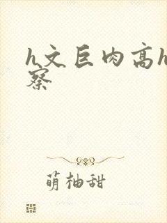 h文巨肉高h警察