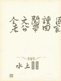 全文阅读 国民老公带回家