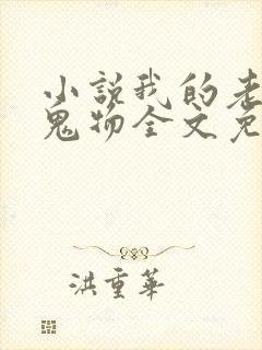 小说我的老公是鬼物全文免费阅读