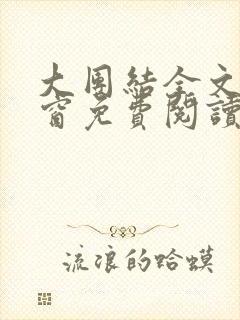 大团结全文无弹窗免费阅读封面