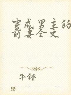 穿成男主的炮灰前妻全文封面