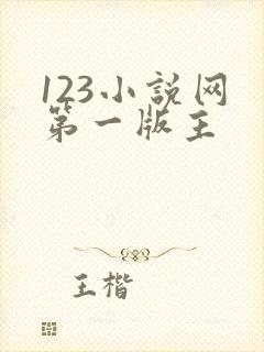 123小说网 第一版主