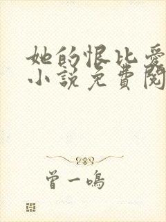 她的恨比爱长久小说免费阅读