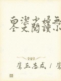 白洁少妇无删减全文阅读小说