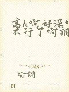 高h啊好深啊嗯不行了啊调教nph