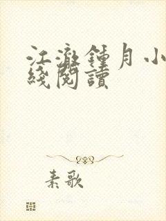 江澈钟月小说在线阅读