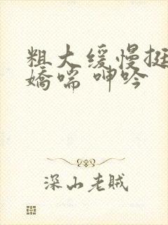 粗大缓慢挺进 娇喘 呻吟封面