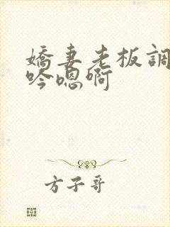 娇妻老板调教呻吟嗯啊