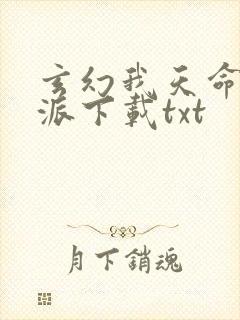 玄幻我天命大反派下载txt