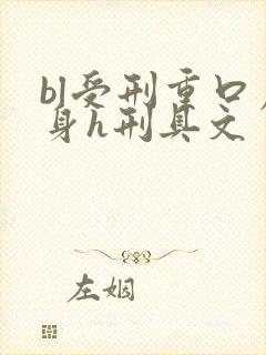 bl受刑重口虐身h刑具文